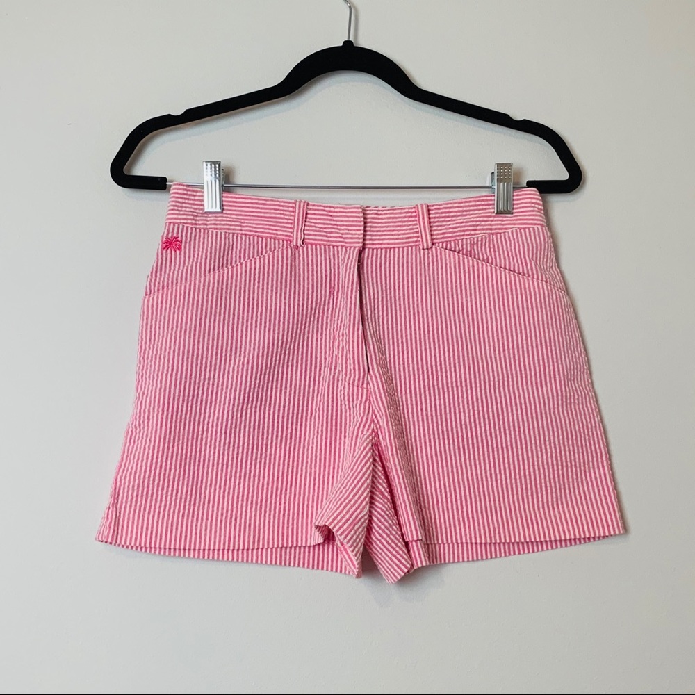 Lilly Pulitzer Vintage Pink Seersucker Shorts Size 0